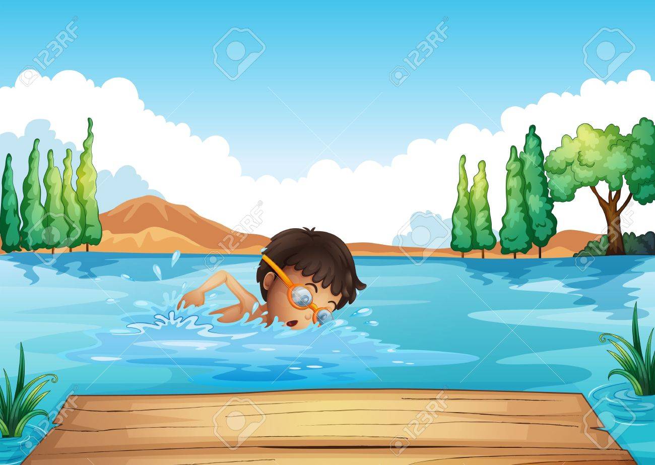 Detail Man Swimming Clipart Nomer 26