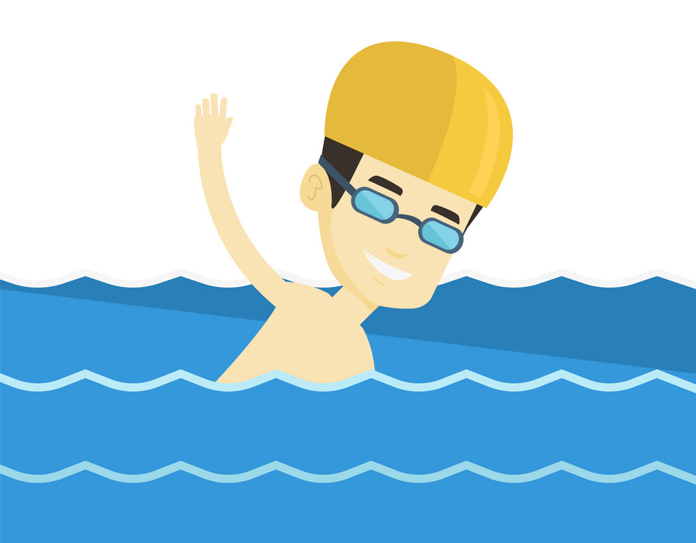 Detail Man Swimming Clipart Nomer 6