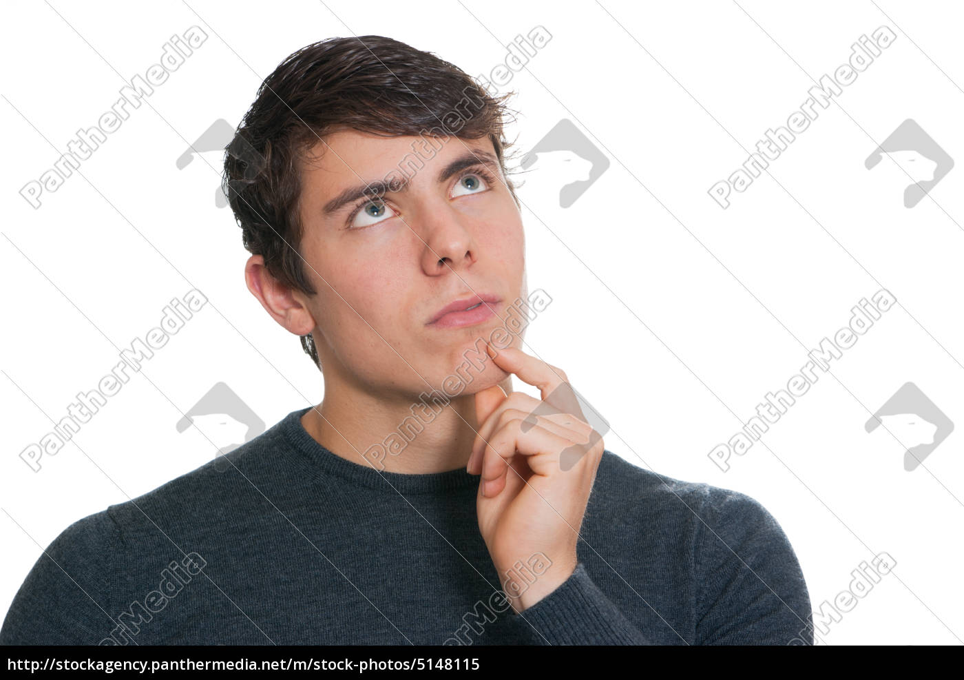 Detail Man Thinking Stock Image Nomer 11