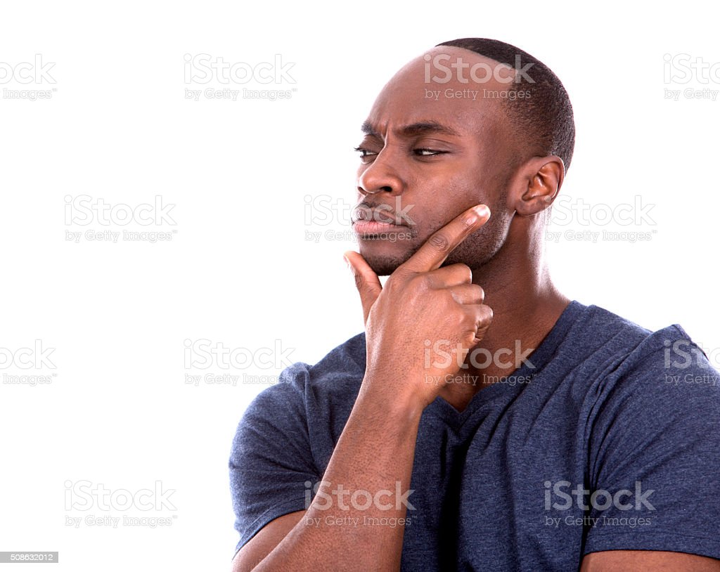 Detail Man Thinking Stock Image Nomer 23