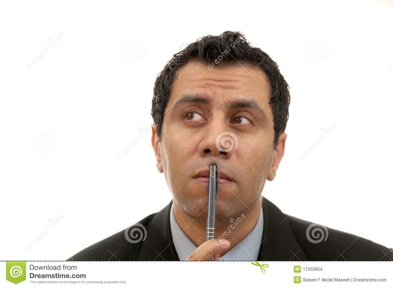 Detail Man Thinking Stock Image Nomer 31