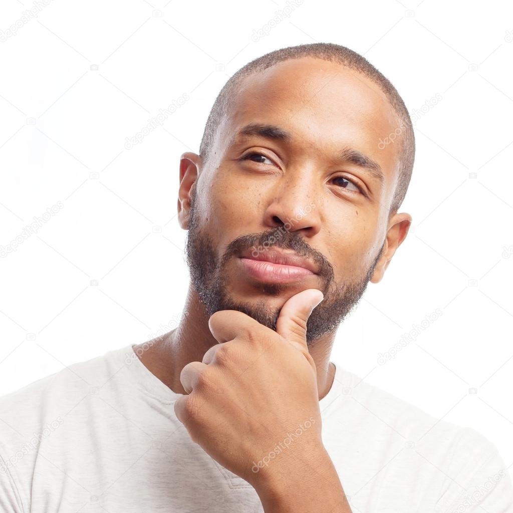 Detail Man Thinking Stock Image Nomer 33
