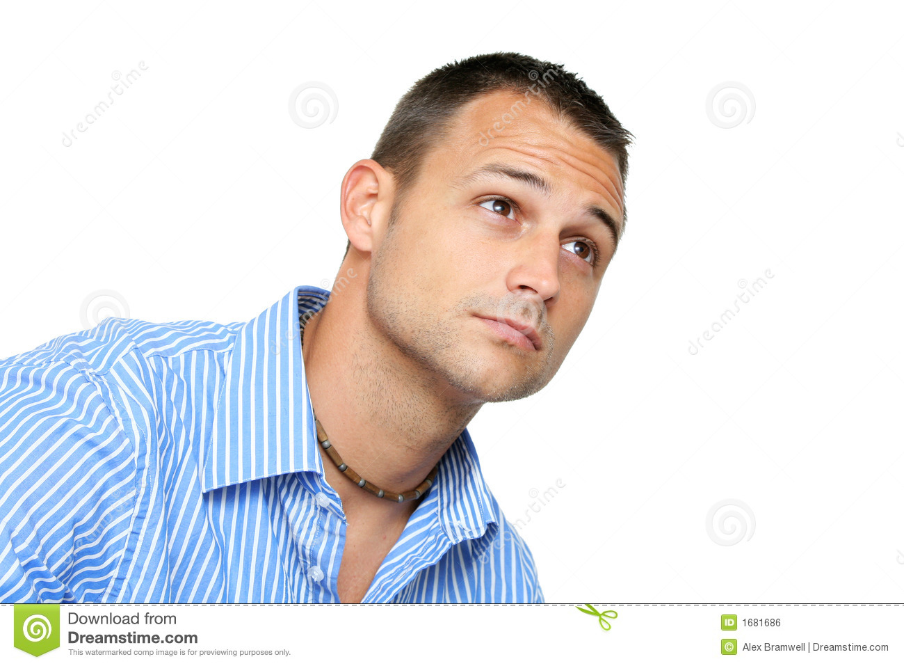 Detail Man Thinking Stock Image Nomer 37