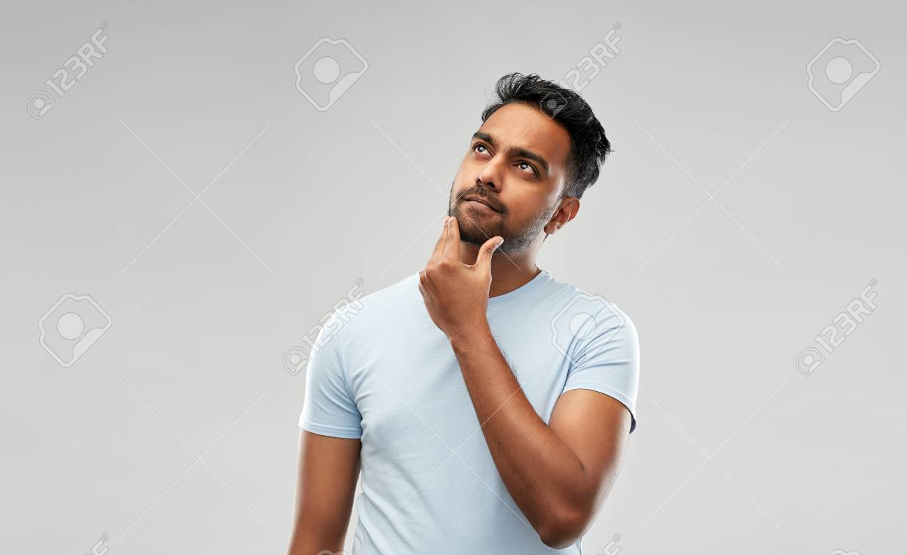 Detail Man Thinking Stock Image Nomer 42