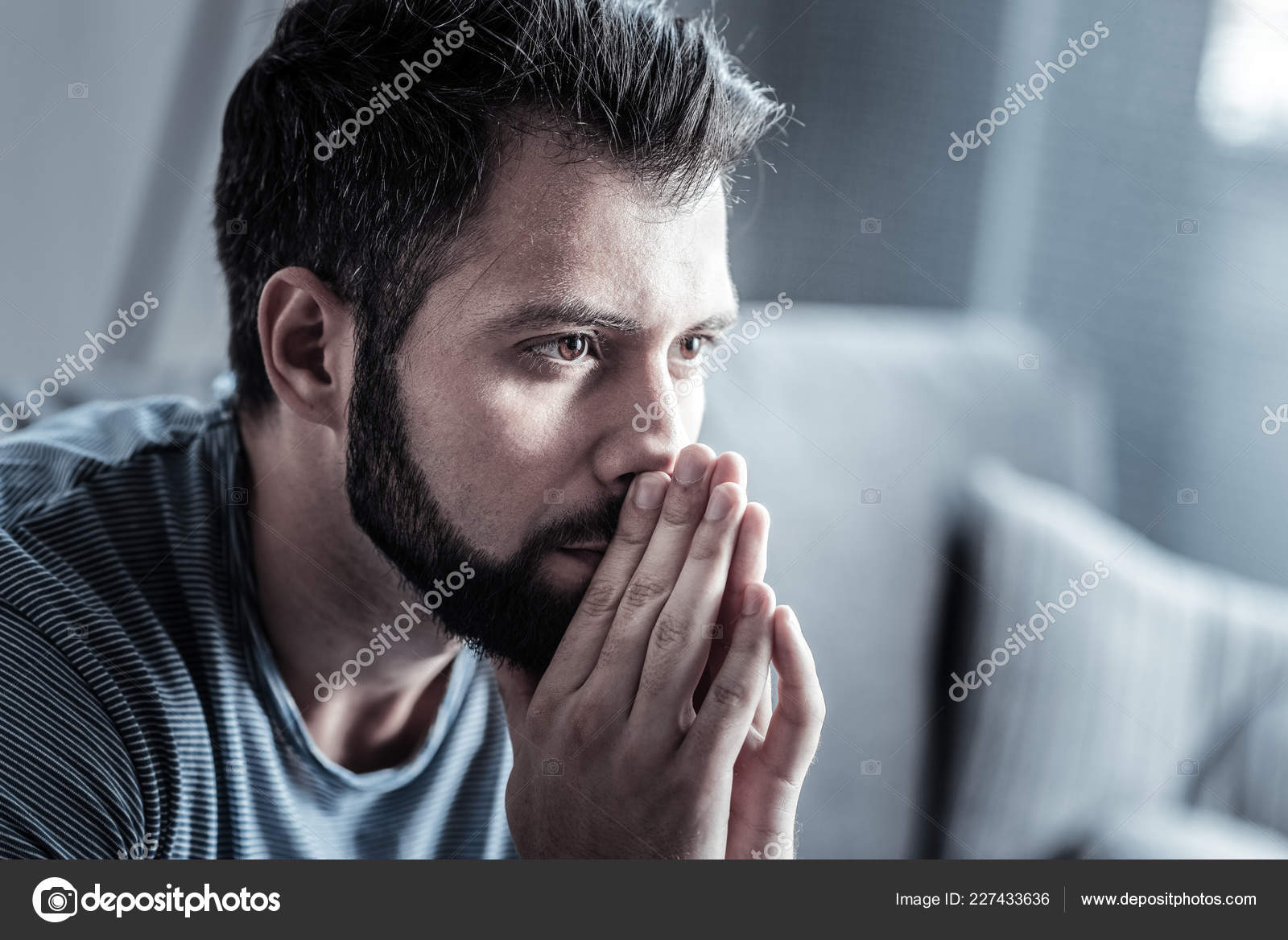 Detail Man Thinking Stock Image Nomer 43