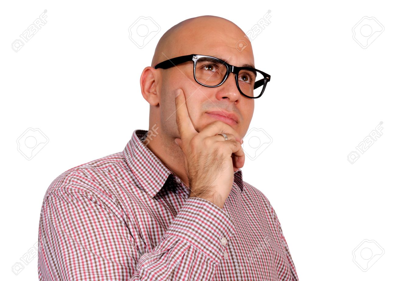 Detail Man Thinking Stock Image Nomer 45