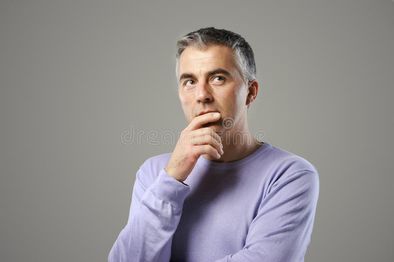 Detail Man Thinking Stock Image Nomer 47