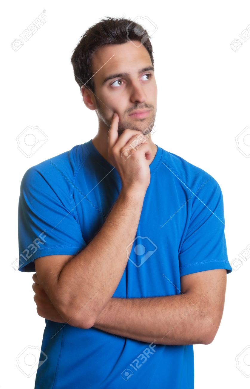 Detail Man Thinking Stock Image Nomer 50