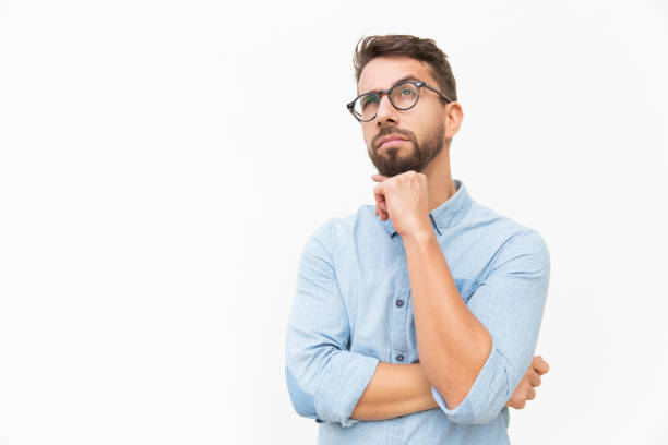 Detail Man Thinking Stock Image Nomer 55