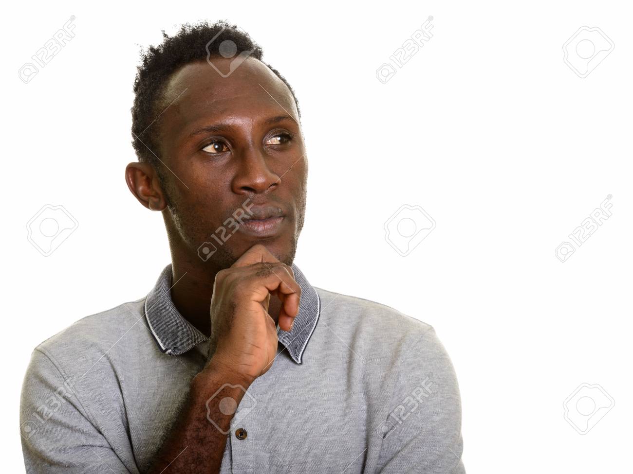 Detail Man Thinking Stock Image Nomer 8