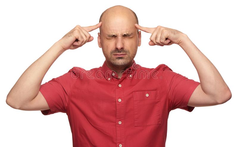Detail Man Thinking Stock Image Nomer 9