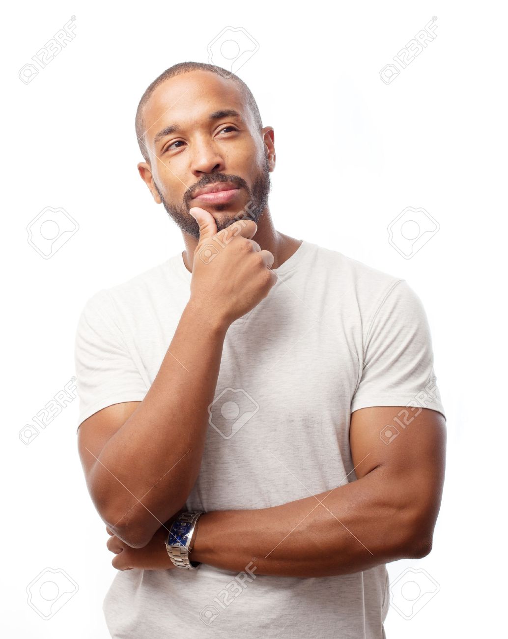 Detail Man Thinking Stock Image Nomer 10