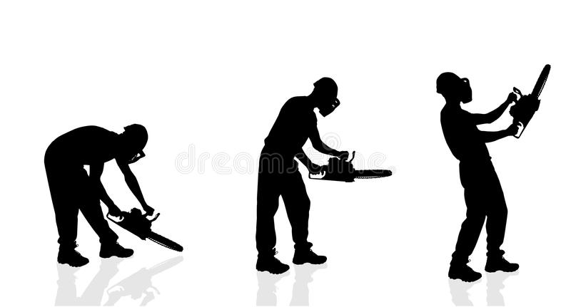 Man With Chainsaw Clipart - KibrisPDR