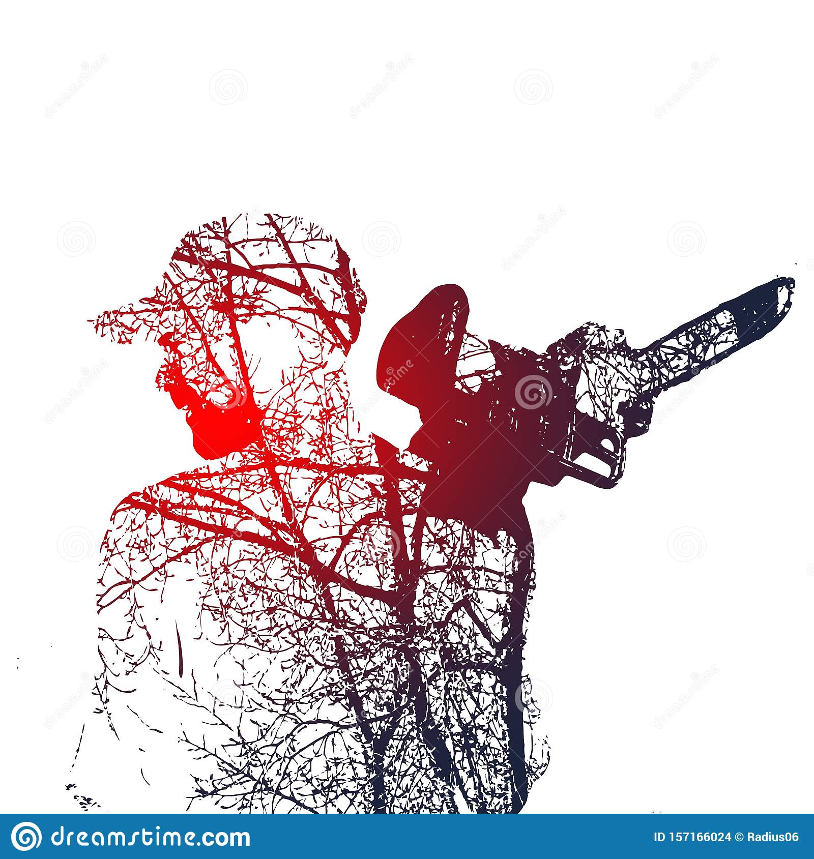 Detail Man With Chainsaw Clipart Nomer 14