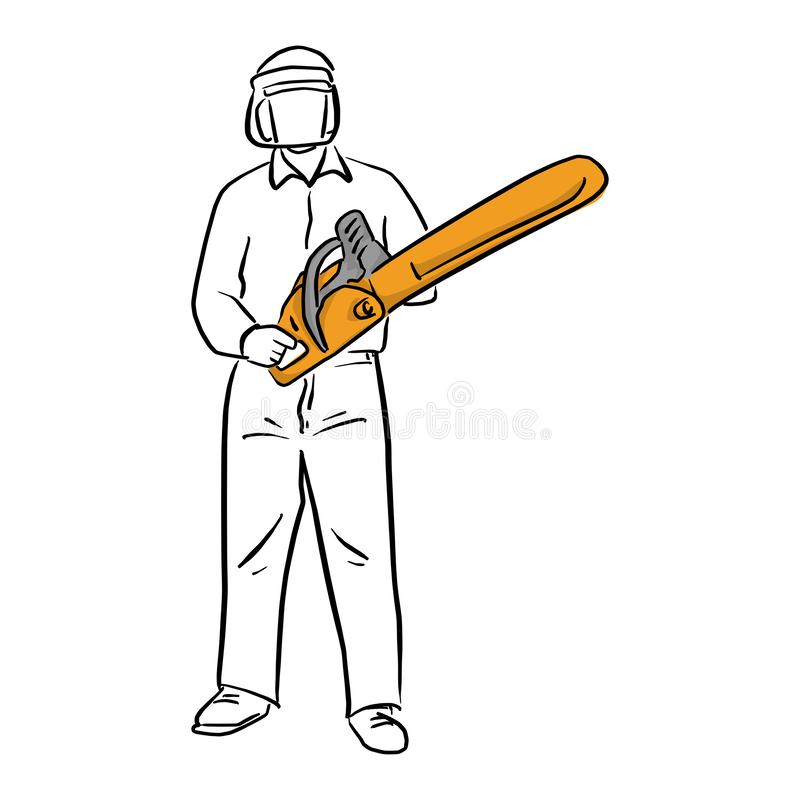 Detail Man With Chainsaw Clipart Nomer 17