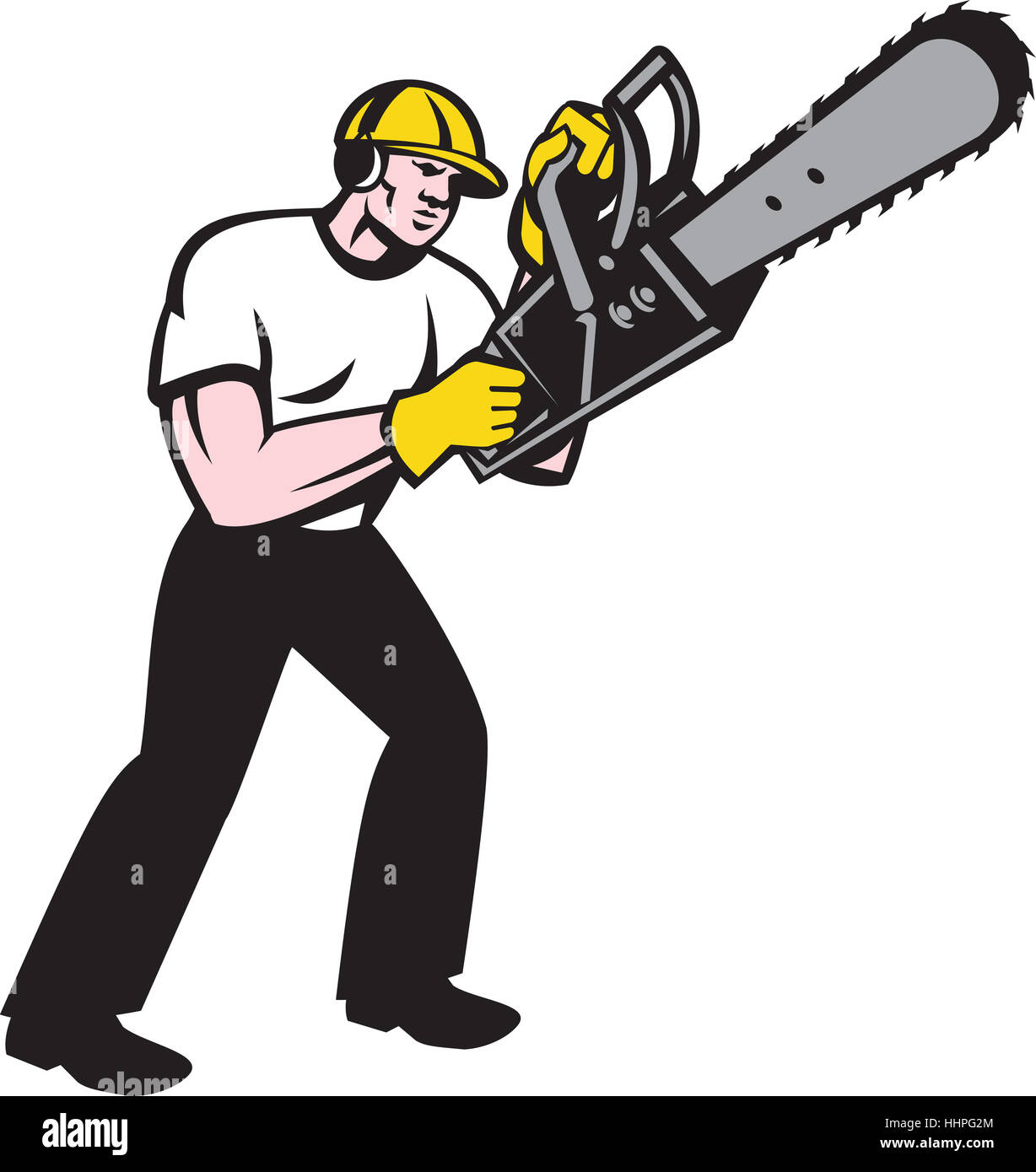 Detail Man With Chainsaw Clipart Nomer 19