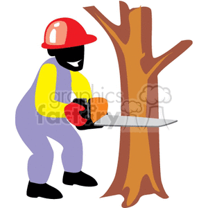 Detail Man With Chainsaw Clipart Nomer 25