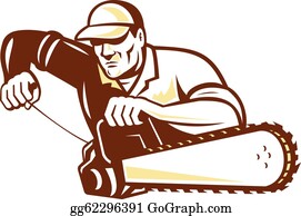 Detail Man With Chainsaw Clipart Nomer 26