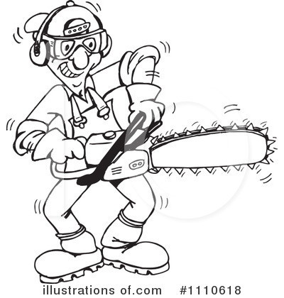 Detail Man With Chainsaw Clipart Nomer 29