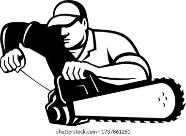 Detail Man With Chainsaw Clipart Nomer 38