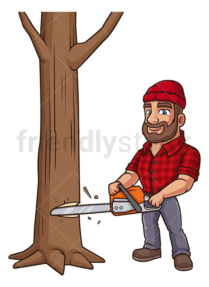 Detail Man With Chainsaw Clipart Nomer 41