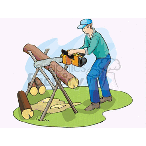 Detail Man With Chainsaw Clipart Nomer 42