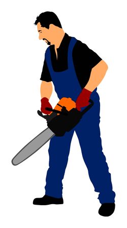 Detail Man With Chainsaw Clipart Nomer 6