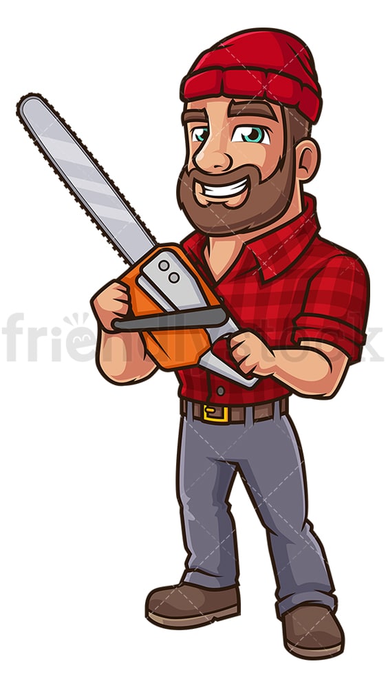 Detail Man With Chainsaw Clipart Nomer 7