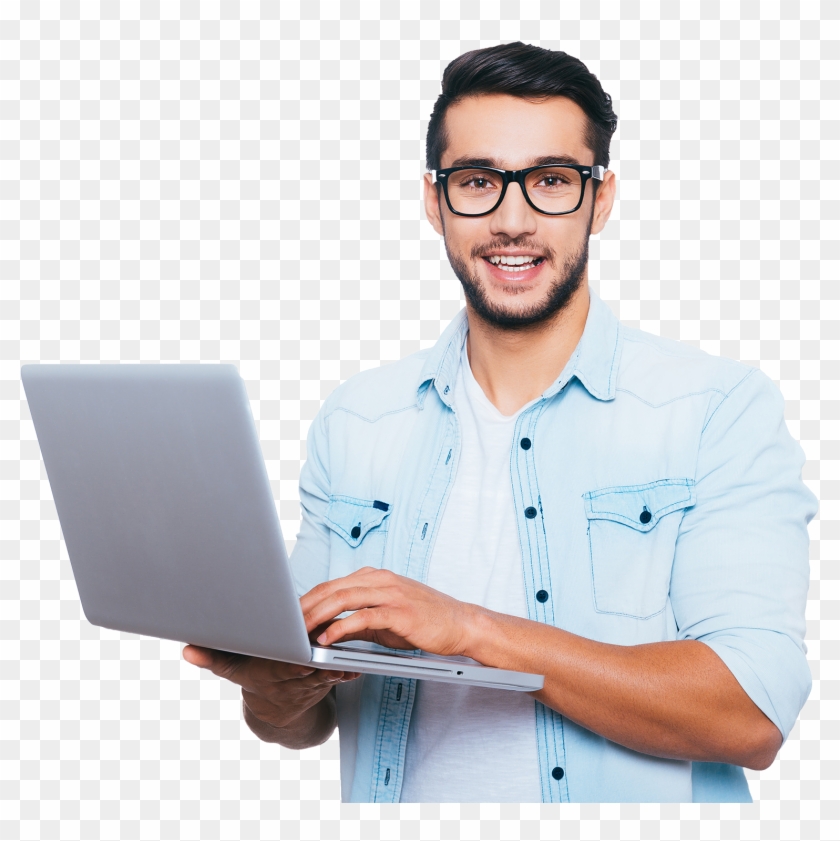 Man With Laptop Png - KibrisPDR