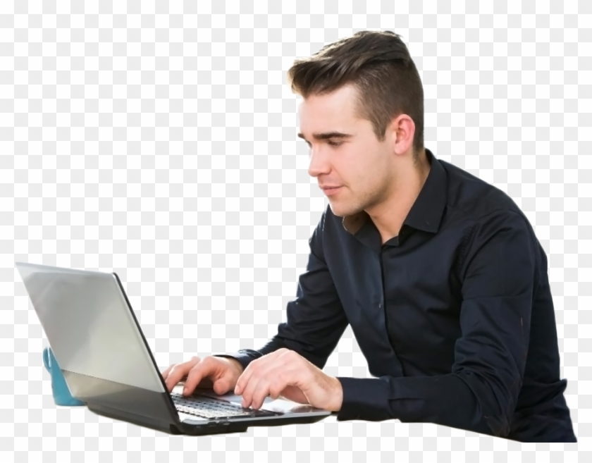 Detail Man With Laptop Png Nomer 15