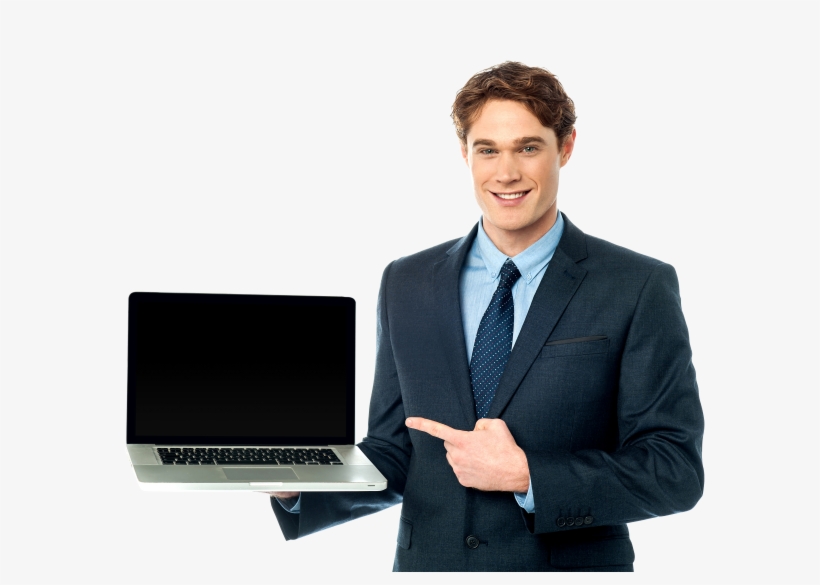 Download Man With Laptop Png Nomer 3