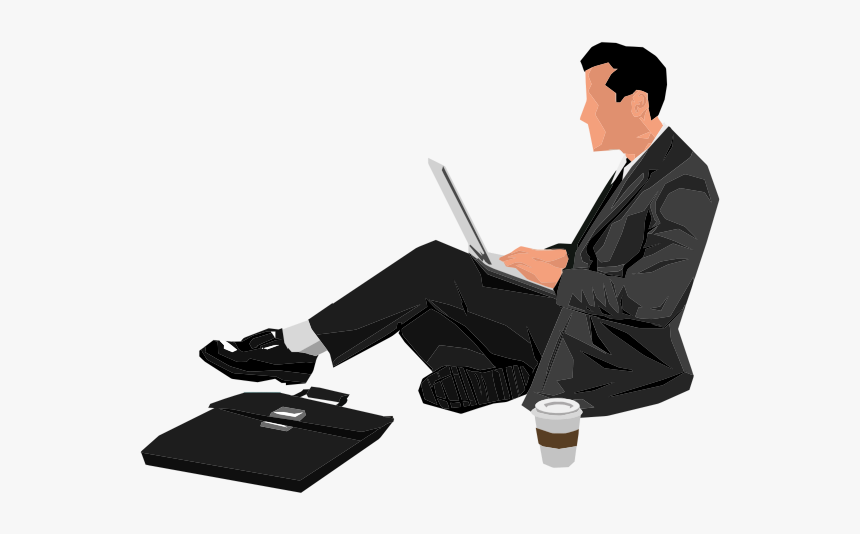 Detail Man With Laptop Png Nomer 41