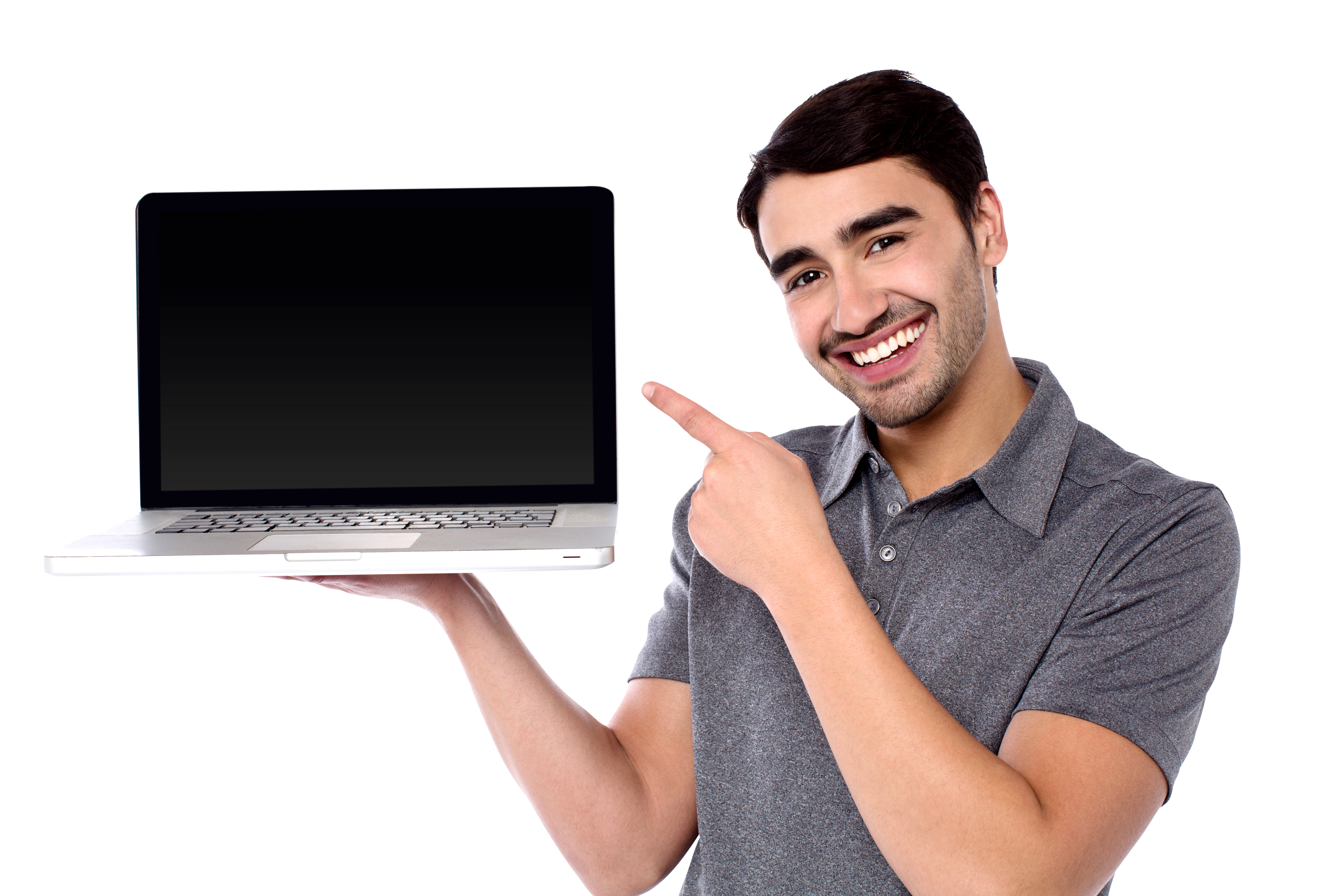 Detail Man With Laptop Png Nomer 6