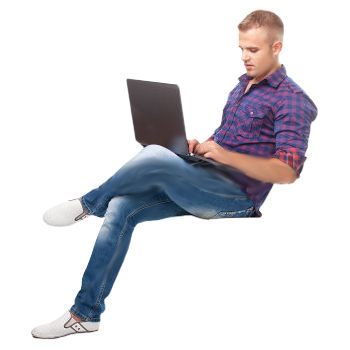 Detail Man With Laptop Png Nomer 48