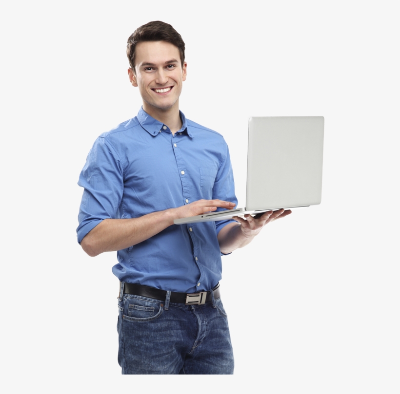 Download Man With Laptop Png Nomer 7