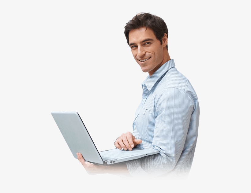 Detail Man With Laptop Png Nomer 8