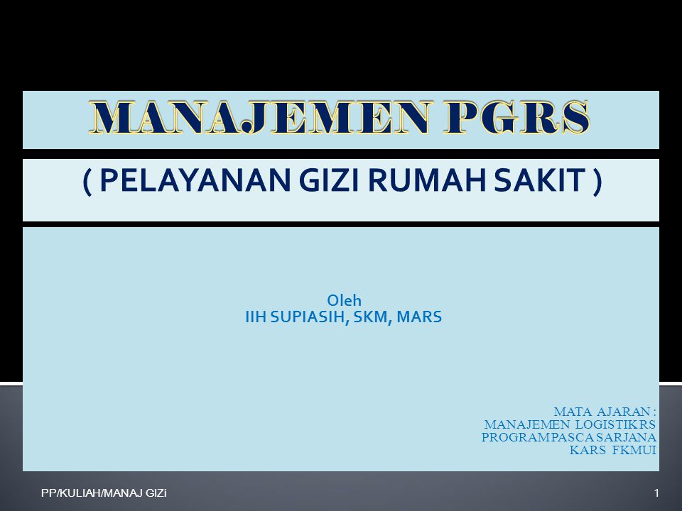 Detail Manajemen Gizi Rumah Sakit Nomer 15
