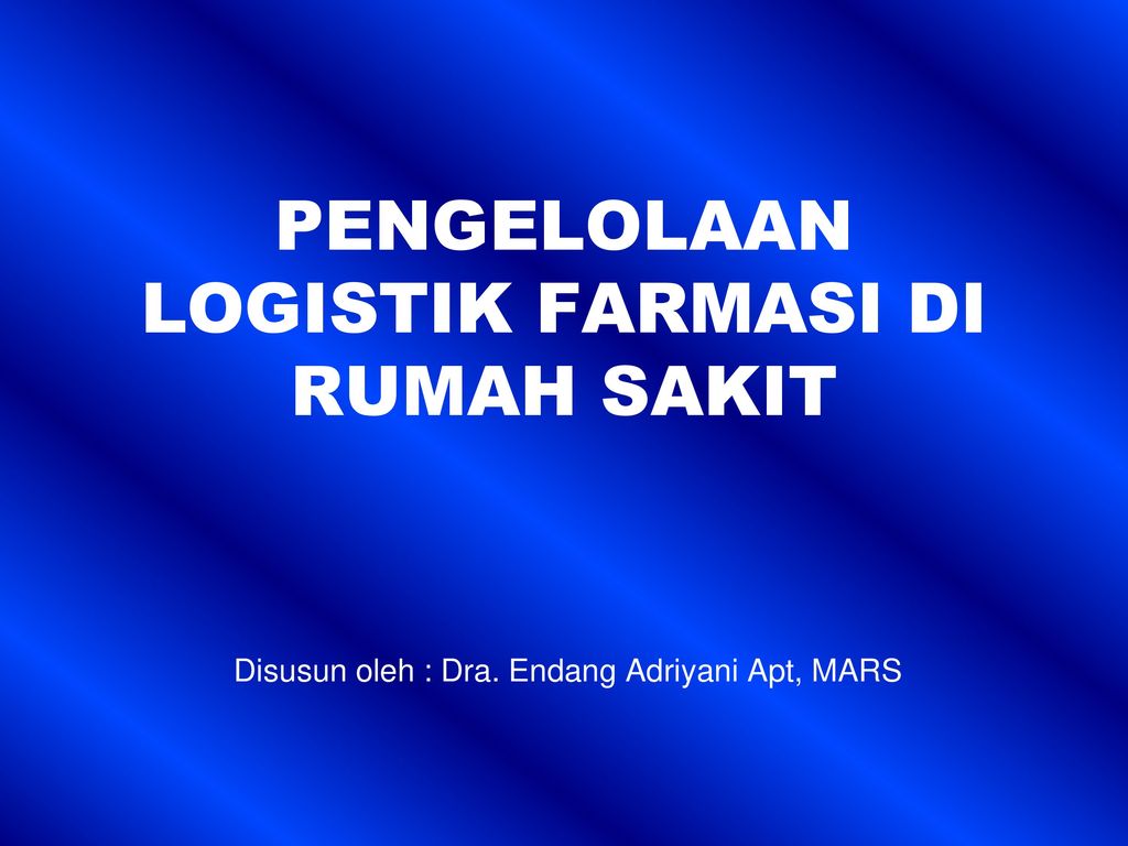 Detail Manajemen Logistik Di Rumah Sakit Nomer 23