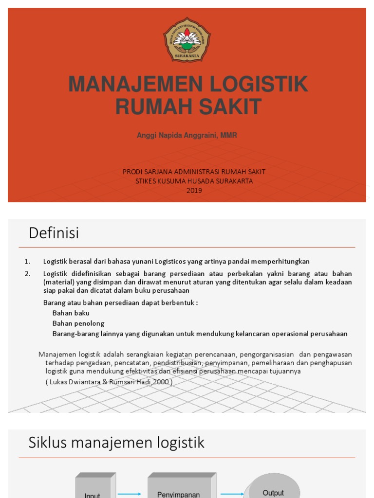 Detail Manajemen Logistik Rumah Sakit Nomer 36