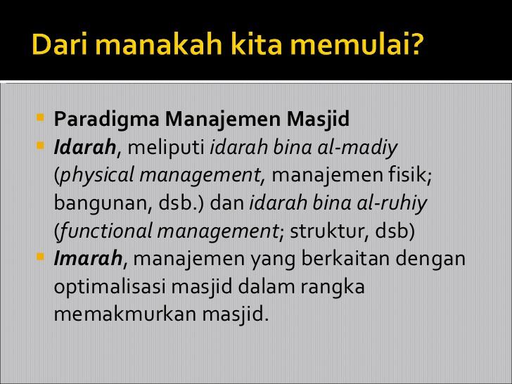 Detail Manajemen Masjid Powerpoint Nomer 4