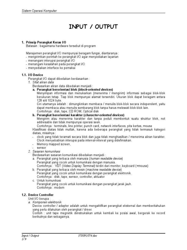 Detail Manajemen Perangkat Input Output Nomer 26