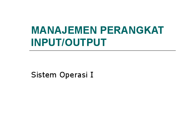 Detail Manajemen Perangkat Input Output Nomer 4