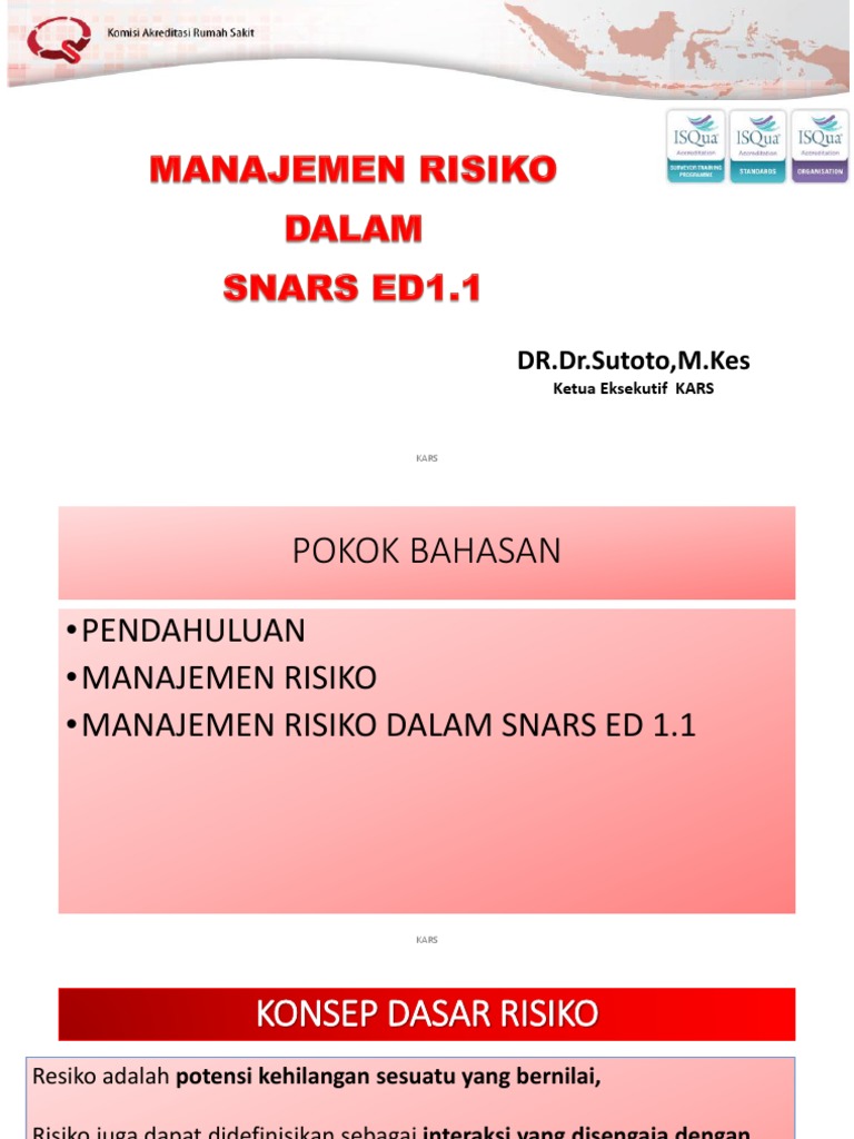 Detail Manajemen Risiko Rumah Sakit Nomer 21