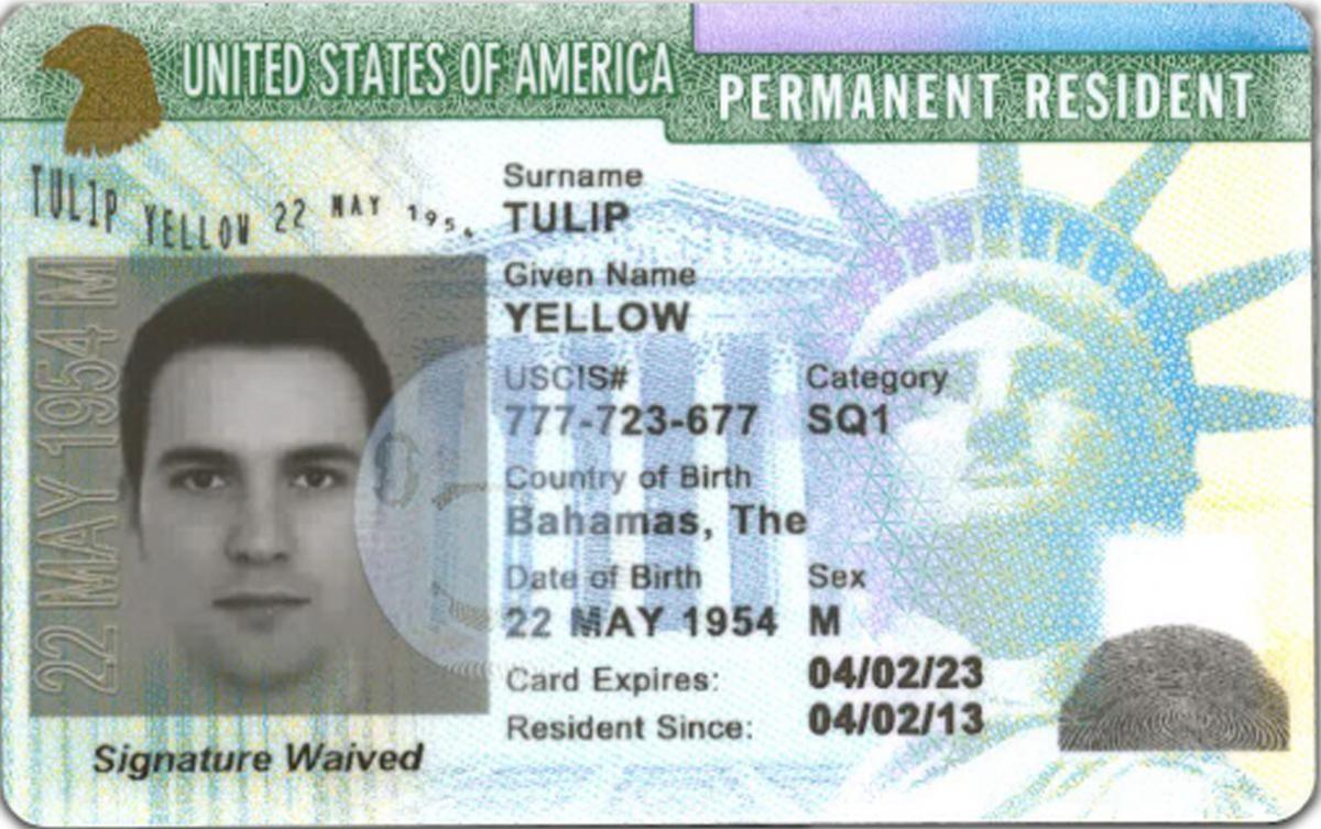 Detail Permanent Resident Card Image Nomer 20