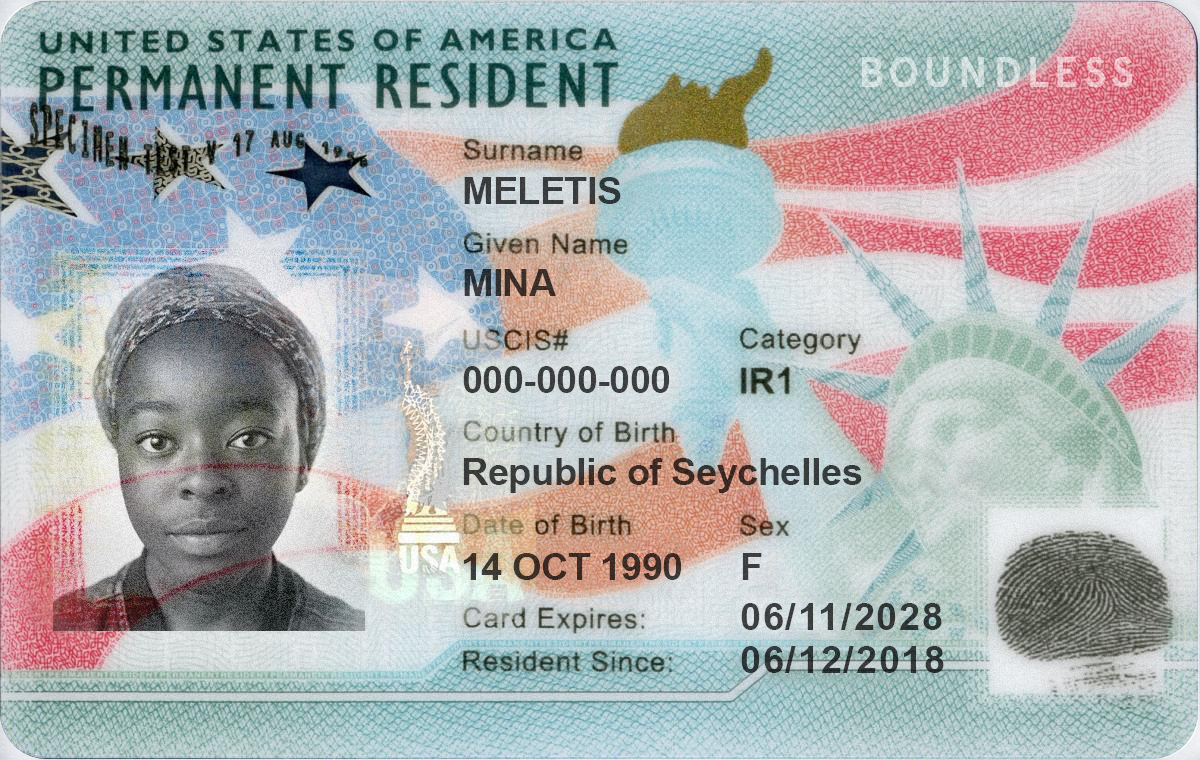 Detail Permanent Resident Card Image Nomer 3