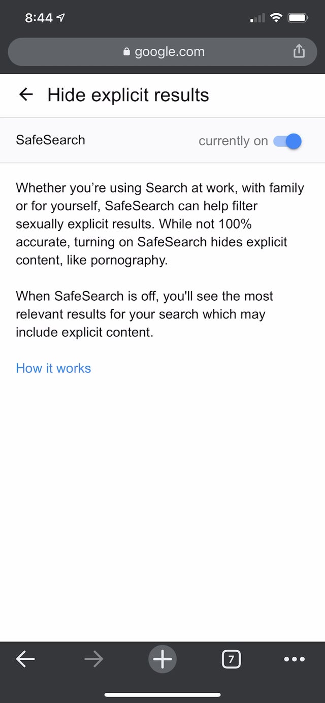 Detail Permanently Turn Off Safe Search Nomer 16