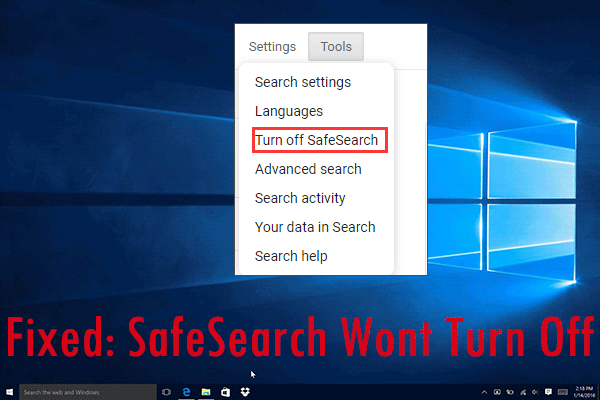 Detail Permanently Turn Off Safe Search Nomer 10