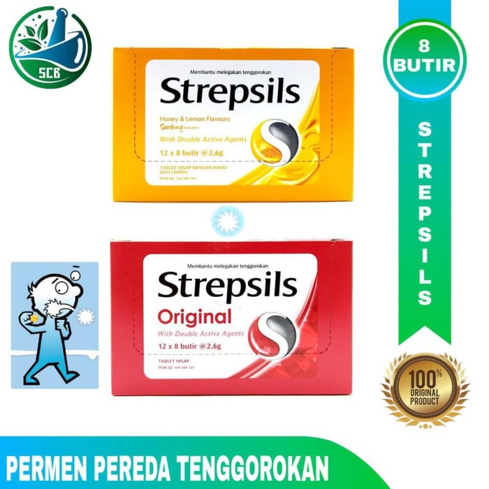 Detail Permen Tenggorokan Strepsil Nomer 30