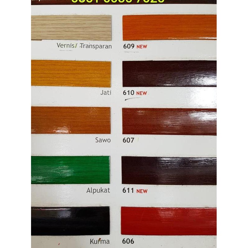 Detail Pernis Kayu Warna Coklat Nomer 13