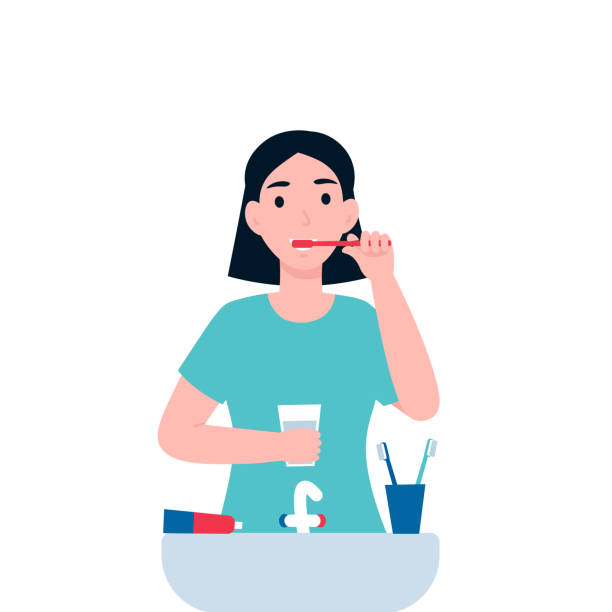 Detail Person Brushing Teeth Clipart Nomer 19